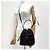 Prada Bolso bucket crossbody de nylon con logo triangular Negro - vista 3