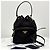 Prada Bolso bucket crossbody de nylon con logo triangular Negro - vista 6