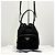 Prada Bolso bucket crossbody de nylon con logo triangular Negro - vista 8