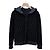 Fendi Giacca Bomber in Velluto con Cappuccio Nero