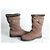 Louis Vuitton Botines de ante marrón (SKU: - vista 3