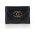 Chanel Tarjetero cartera de piel de cordero chapado en oro - vista 3