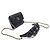 Chanel Mini Portafoglio a Tracolla con Catena Camelia in Pelle d'Agnello Nera (Model - vista 3