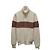 Moncler Strickpullover mit Rollkragen Logo Color Block Ivory Brown