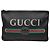 Gucci Pochette con stampa logo nera