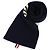 Sciarpa Thom Browne Cashmere Rib 4-Bar Navy - vista 3
