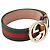 Gucci Gold GG Interlocking Three-Line Belt - view 5