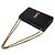 Autre Marque Borsa Satchel Kate Monogram Oro - vista 4