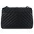 Autre Marque Bolsa de Ombro Chevron College Medium Silver - vista 3