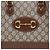 Gucci mala Horsebit Small Top Handle castanha - vista 3