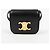 Céline Mini Claude in vitello lucido nero - vista 2