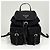 Prada Mochila de nailon con logotipo triangular Small Black - vista 6