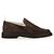 Thom Browne Mocassini Penny in camoscio Signature RWB - vista 4