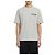 Thom Browne RWB besticktes T-Shirt aus strukturiertem Baumwoll-Leinen Hellgrau