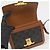 Céline Tin Triope Canvas Schultertasche Tan - Ansicht 10