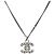 Chanel Cubic Pendant Necklace with Logo