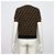 Fendi Klassischer Kurzarm-Strickpullover für Damen aus Wollmischung in Braun mit FF-Logo - vista 4