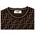 Fendi Klassischer Kurzarm-Strickpullover für Damen aus Wollmischung in Braun mit FF-Logo - vista 5