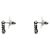 Chanel Pendientes Blue Cubic CC Silver - vista 2