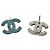 Chanel Pendientes Blue Cubic CC Silver - vista 4