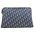 Dior Pochette piatta Oblique Jacquard con tracolla Blu - vista 2