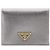 Prada Saffiano Triangle Logo Compact Wallet
