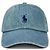 Ralph Lauren Denim-Sportkappe mit gesticktem Pony-Logo Blau