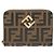 Fendi Carteira FF Diamond Zip Around Brown ADYM