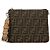 Fendi Mini Bolso Bandolera de Jacquard Marrón
