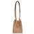 Fendi Origami Mini FF Jacquard Bucket Bag Beige AFPM