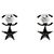 Chanel Brincos Cubic Star CC Silver - vista 3