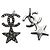 Chanel Brincos Cubic Star CC Silver - vista 4