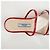 Prada Lackierte transparente Sandalen Rot - Ansicht 15