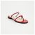 Prada Lackierte transparente Sandalen Rot - Ansicht 2