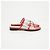 Prada Lackierte transparente Sandalen Rot - Ansicht 3