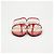 Prada Lackierte transparente Sandalen Rot - Ansicht 4