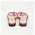 Prada Lackierte transparente Sandalen Rot - Ansicht 7