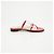 Prada Lackierte transparente Sandalen Rot - Ansicht 9
