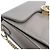 Gucci Graue Schultertasche mit Tragegriff und ineinandergreifenden Details - Ansicht 8