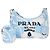 Prada Borsa a tracolla Hobo Multi Re-Edition Blu