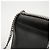 Autre Marque Borsa a Tracolla Sunset Medium in Pelle Liscia con Catena Nero Argento - vista 5