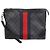 Gucci Clutch Bag GG Supreme Canvas Web Strap Black