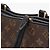 Louis Vuitton Borsa tote e a tracolla in tela Monogram e pelle MM Size Black - vista 24
