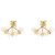 Louis Vuitton Boucles d'oreilles perles Minigram stamp - vue 2
