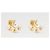 Louis Vuitton Boucles d'oreilles perles Minigram stamp - vue 3