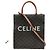 Céline Saco de ombro Triope Vertical Cabas Small Canvas Tan