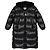 Piumino Lungo Moncler Nero - vista 3