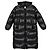 Moncler Long Down Jacket Black - view 2
