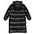 Moncler Long Down Jacket Black - view 4