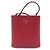 Borsa a mano Prada Saffiano Panier rossa in pelle